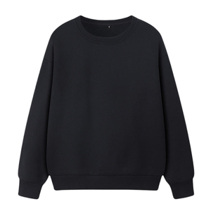 Sweat-shirt à col rond personnalisé avec logo brodé, en coton de haute qualité, confortable, streetwear tendance, unisexe, vente en gros - Product Image 1