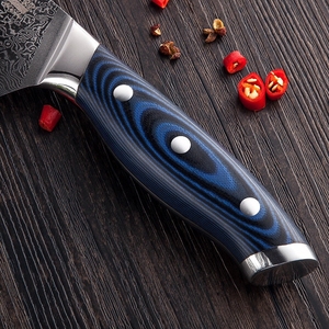 Couteau de chef professionnel japonais à haute teneur en carbone, lame ultra tranchante en acier Damas, service OEM ODM personnalisé en gros - Product Image 5