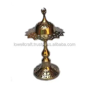Soporte de incienso de latón pulido más vendido Quemador de cono para uso aromático Soporte de varilla de incienso del proveedor indio - Product Image 3