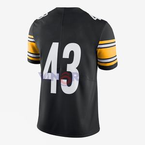 Meilleures ventes Design personnalisé Maillot de football américain Sublimation à séchage rapide Respirant et à manches courtes Vêtements d'équipe OEM - Product Image 2