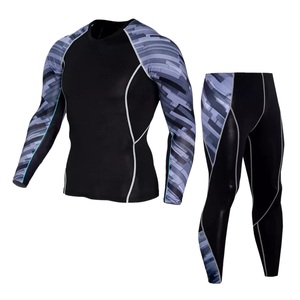 High Quality Breathable 100% Polyester MMA Rash Guard Long Sleeve Leggings Custom Made Customized Styles Shirts Set Uniforms - Product Image 1