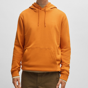 Sudadera con capucha informal de alta calidad para hombre, con logo personalizado, estilo deportivo holgado, con doble bolsillo. - Product Image 1