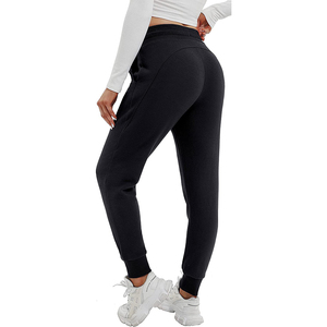 Vente en gros Ensemble de jogging pour femmes en élasthanne souple personnalisé Survêtement ODM à devant plat avec décoration peinte - Product Image 3