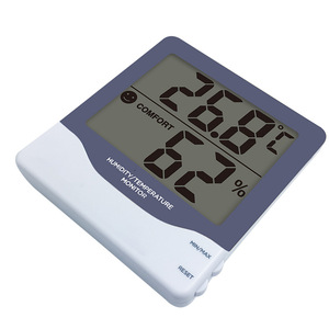 Thermomètre hygromètre numérique LCD d'intérieur avec indicateur de niveau de confort, moniteur de température et d'humidité pour la maison et la chambre de bébé - Product Image 6