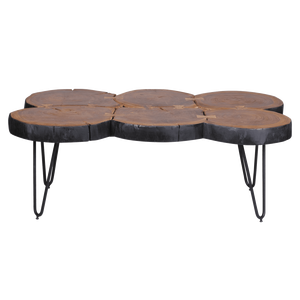 Elegante estantería tradicional de madera maciza Indiana Shade, mesa de centro, decoración del hogar, muebles de dormitorio para sala de estar - Product Image 3