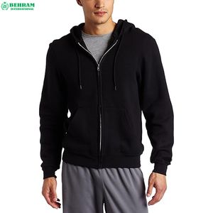 Sweat à capuche unisexe sur mesure respirant avec fermeture éclair, en molleton/éponge française, séchage rapide, coton thermique épais pour l'hiver - Product Image 3