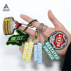 Porte-clés en PVC personnalisé 3D AIFRAN, logo personnalisé, porte-clés en caoutchouc promotionnel, porte-clés en silicone souple, cadeau en gros - Product Image 3