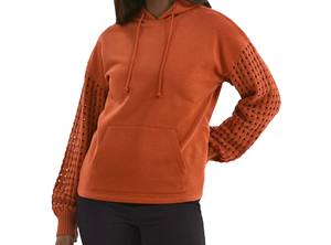 เสื้อฮู้ดดี้แบบสวม Unisex พิมพ์โลโก้เองได้ ผ้าฟลีซคอตตอน ระบายอากาศได้ดี เป็นมิตรกับสิ่งแวดล้อม สไตล์ High Street สำหรับฤดูใบไม้ร่วง - Product Image 4