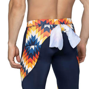 Custom Logo Breathable <b>Men's</b> <b>Gym</b> Compression <b>Leggings</b> 90% Polyester 10% Spandex Customized Color and Logo - Product Image 3