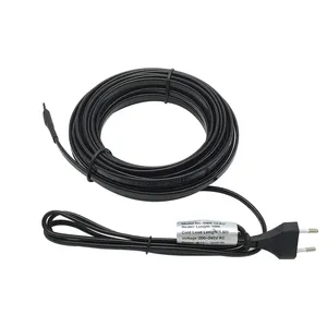 Cable de calefacción autorregulable de seguridad para tubería de agua Protección contra congelación Reptiles Mascotas Calefacción 220V Cable de alimentación enchufable de La UE