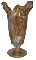Tammaro Home Eros Gold Chips Verre de Murano Décoration d'intérieur de luxe Design artisanal italien haut de gamme