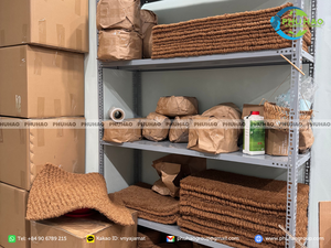 Tapis de sol en fibre de coco pour l'intérieur, pour les espaces de vie, populaire, rectangulaire, couleur marron - Product Image 3