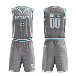 Uniformes de baloncesto de diseño personalizado OEM Material de verano transpirable Tallas grandes Embalaje personalizado para la venta al por mayor - Product Image 4