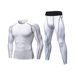 2025 personnalisé hommes éruption garde séchage rapide manches longues gymnastique Fitness vêtements Compression respirabilité adultes MMA sport votre propre - Product Image 1