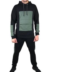 OEM Pull à capuche sérigraphié en polaire Pantalon évasé Ensembles de survêtement pour hommes Ensembles de survêtements à capuche pour hommes 2 pièces - Product Image 1