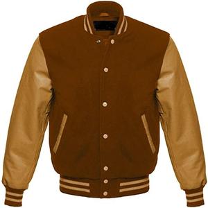 Veste universitaire de haute qualité hommes et femmes Chenille broderie manches en cuir veste universitaire Letterman de Baseball personnalisée - Product Image 1