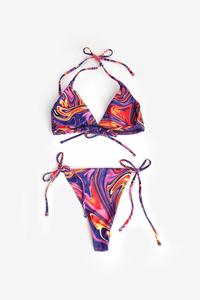 Conjuntos de bikini de sublimación para mujer con diseño totalmente personalizado, ropa de playa multicolor, conjunto de bikinis con estilo a precio asequible para mujer - Product Image 3
