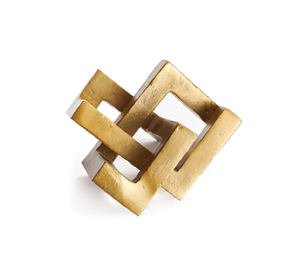 Aluminium Sculpture with Wooden Base Living Room Sculptures Tableware Decorative Homeware Item Wholesale Manufacturer Supplier - Product Image 3