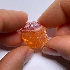 โอปอลไฟเม็กซิกันธรรมชาติ พลอยหลวม ขนาด 6 มม. คุณภาพสูง สีส้ม เหลือง น้ำตาล ขาว - Product Image 3