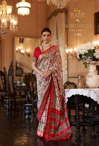 Vestido de boda de diseñador, ropa de boda de diseñador, trabajo en el borde y Pallu atractivo, fabricante de la India - Product Image 3