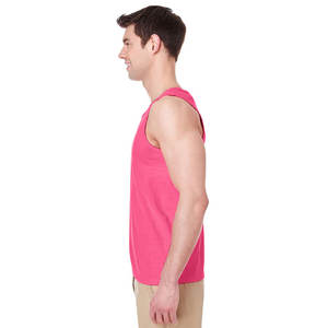Venta caliente nueva calidad personalizada hombres Fitness y ejercicio deporte chaleco sin mangas verano desgaste Relax Fit hombres camiseta sin mangas - Product Image 5