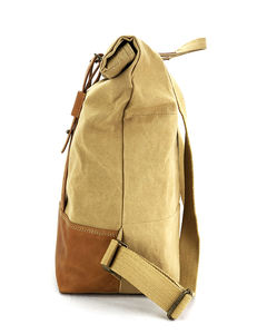 Pugmark élégant unisexe toile cuir sac à dos étanche antivol conception Polyester pour Softback ordinateur portable sac de voyage Vintage - Product Image 4