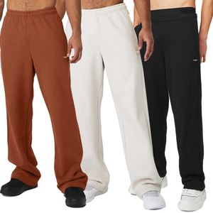 Pantalon de survêtement en toile élégant pour homme, jogging de sport, coupe ample, trois poches, vêtement décontracté, respirant, coupe-vent, élastique - Product Image 1