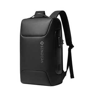 Sac à dos pour ordinateur portable de 17,5 pouces, élégant, antivol, imperméable, avec port USB, style professionnel, doublure en nylon et polyester pour les voyages en plein air - Product Image 1