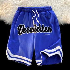 Pantalones cortos informales para hombre con letras retro de calle al por mayor, pantalones informales holgados, pantalones deportivos de baloncesto, cinco Pantalones - Product Image 3
