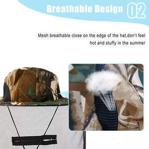 Chapeau d'apiculture avec voile en maille Conception personnalisée en vrac léger et durable en gros - Product Image 5