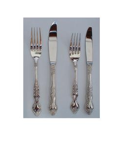 Juego de cubiertos de metal llamativo para mesas de centro de mesa bares de postres o menús de degustación chapados - Product Image 3