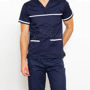 Combinaisons médicales de haute qualité 100% coton légères, logo personnalisé, ensemble de pantalons de survêtement, séchage rapide, respirant, tissu tricoté élégant - Product Image 6