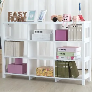 9-<b>Unit</b> Wood Bookshelves <b>Storage</b> Organizer Oopen Shelf for Bedroom Living Room Office - Product Image 6
