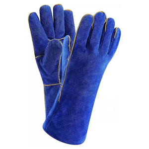 Gant de soudage en cuir de vachette résistant aux hautes températures spécial soudeur gant de travail anti-brûlure - Product Image 4