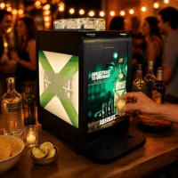 Machine à refroidir les spiritueux HJC, distributeur de boissons froides pour vodka, tequila, whisky, refroidisseur de bouteilles pour bar
