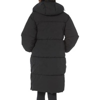 Manteau matelassé en duvet pour femme, 465 GSM, veste thermique douce et matelassée, imperméable, à capuche, vêtements d'extérieur d'hiver, OEM personnalisé