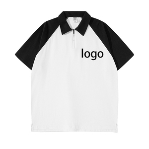 เสื้อยืดโปโลแบบสั้นผ้าบ็อกซี่เสื้อโปโลผ้าฝ้าย100% ขนาดใหญ่เสื้อโปโลโอเวอร์ไซส์ออกแบบโลโก้ได้ตามต้องการ - Product Image 1
