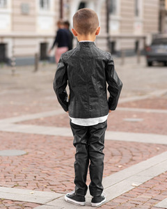 Nouvelles vestes en cuir de qualité supérieure à prix bon marché veste en duvet d'hiver chaude pour enfants vente en gros de matériaux solides - Product Image 5