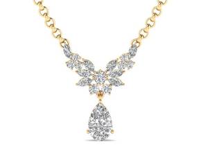 Colliers en or massif 14 carats REYES, vente chaude, certifiés GRA, en moissanite, pour femmes, sur mesure, pour mariage, fête, bijoux tendance - Product Image 2