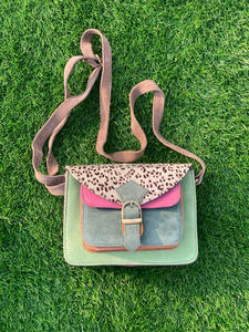 Nuevos bolsos de hombro de cuero de piel con estampado de animales de estilo occidental, bolsos laterales de cuero de piel auténtica de alta calidad - Product Image 4