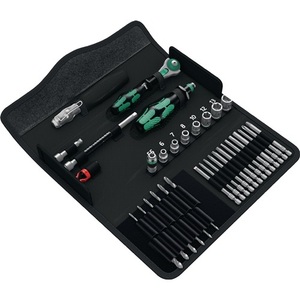 39-Piece WERA KK M1 Metal Construction <b>Tool</b> <b>Set</b> in Folding Bag - Product Image 1