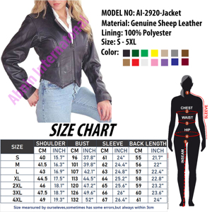 High Quality Women's Genuine Sheep Skin <b>Leather</b> Jacket Breathable with Viscose Lining Finished Cotton Filling Pakistani Style - Product Image 4