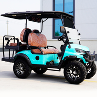 Voiturette de golf électrique à énergie nouvelle avec toit pare-brise, configuration personnalisée, homologuée pour la route (LSV), pour importateurs mondiaux