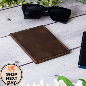 Funda de piel auténtica personalizada para pasaporte, funda protectora para tarjetas, carteras para hombre, funda de diseño familiar, 2017 - Product Image 3