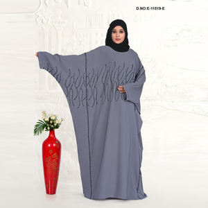 Kaftan Abaya orné de fluides, tissu Nida de qualité supérieure |   Vêtements décontractés et modestes - Product Image 5