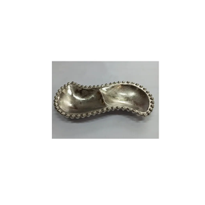 Dernier plateau de service en métal doré de forme ronde en aluminium pour la cuisine et le dessus de table servant de délicieux plats et de Noël du désert - Product Image 2