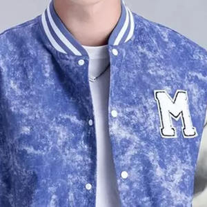 Último diseño de chaqueta azul Varsity para hombre Letterman College Bomber Varsity chaqueta para hombre de béisbol chaqueta Varsity de invierno para hombre - Product Image 3