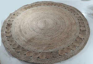 Directo de fábrica, venta al por mayor, diseño personalizado, gran alfombra moderna de yute, embalaje personalizado, tejido plano trenzado, patrón de retazos, precio - Product Image 4