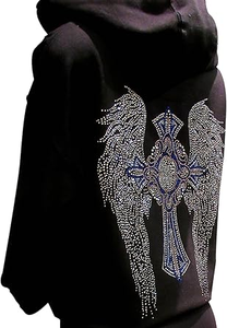 Manufacturers Direct Wholesale-Customizable Heavyweight Winter <b>Hoodie</b> with Rhinestone <b>Zip</b> Digital Printing High Quality Clothing - Product Image 6