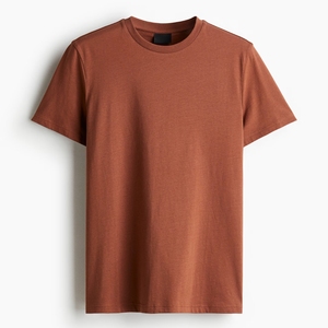 Meilleure vente O-cou plaine T-Shirts 100% coton coupe régulière 200GSM poids lourd vierge T-shirts Logo personnalisé acceptable quantité minimale de commande 2 pièces - Product Image 5